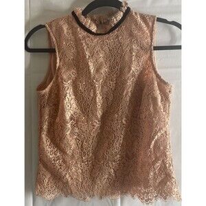 H&M Top Women's 6 Pink Sleeveless Keyhole